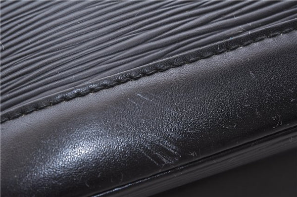 Authentic Louis Vuitton Epi Alma PM Hand Bag Black M40302 LV 7775D