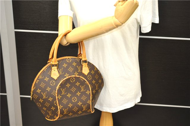 Authentic LOUIS VUITTON Monogram Ellipse PM Hand Bag M51127 LV 7776C