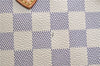 Authentic Louis Vuitton Damier Azur Neverfull MM Tote Bag N51107 LV 7776E