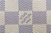Authentic Louis Vuitton Damier Azur Neverfull MM Tote Bag N51107 LV 7776E