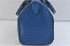 Authentic LOUIS VUITTON Epi Speedy 25 Hand Bag Purse Blue M43015 LV 7777C