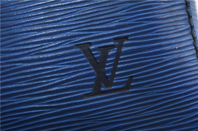 Authentic LOUIS VUITTON Epi Speedy 25 Hand Bag Purse Blue M43015 LV 7777C