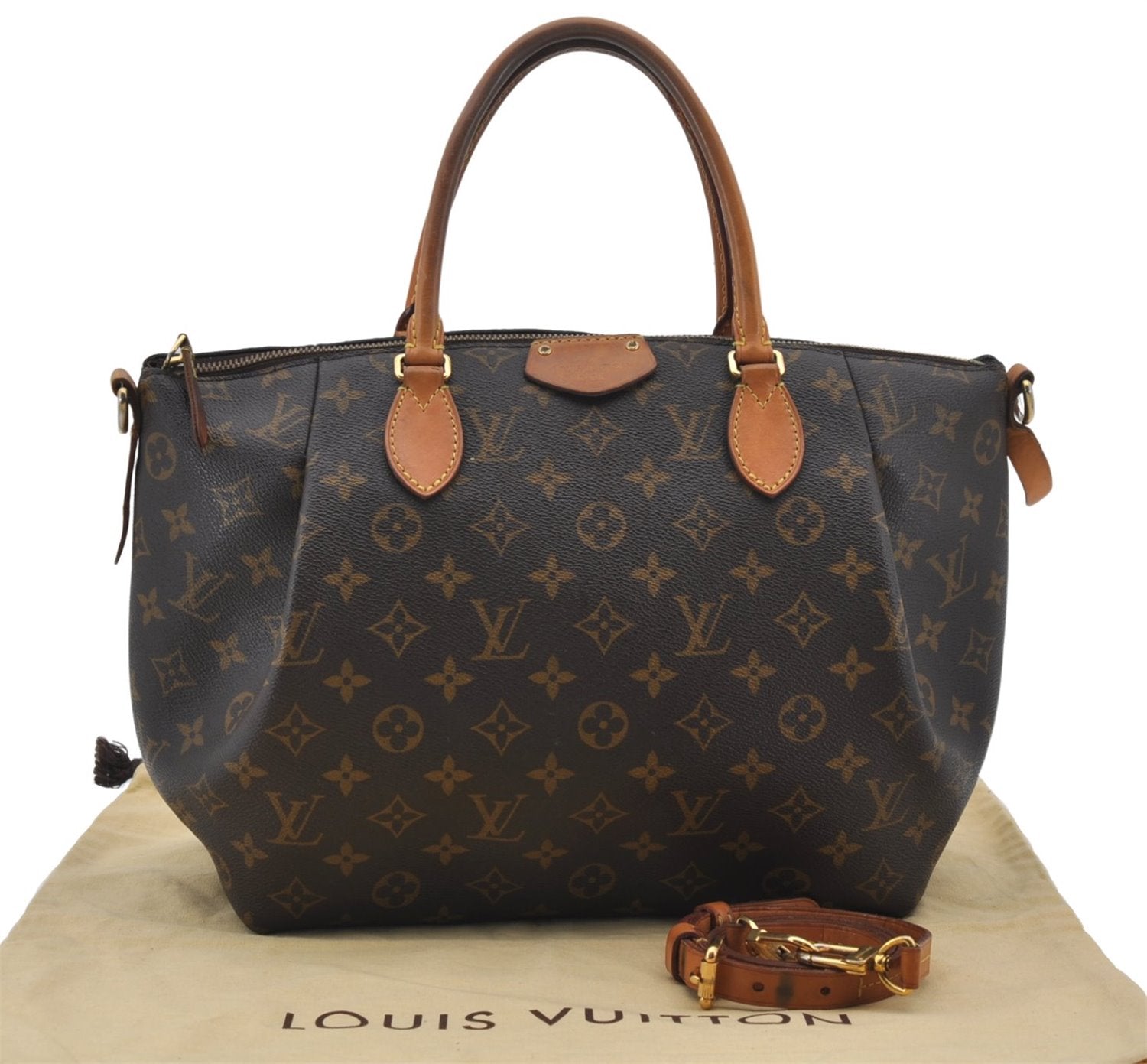 Authentic Louis Vuitton Monogram Turenne MM M48814 2Way Shoulder Hand Bag 7777E