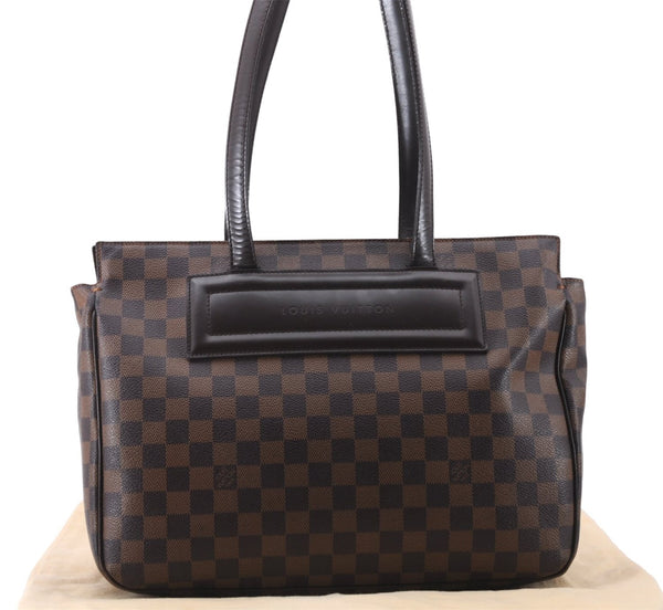 Authentic Louis Vuitton Damier Parioli PM Shoulder Tote Bag N51123 LV 7778E