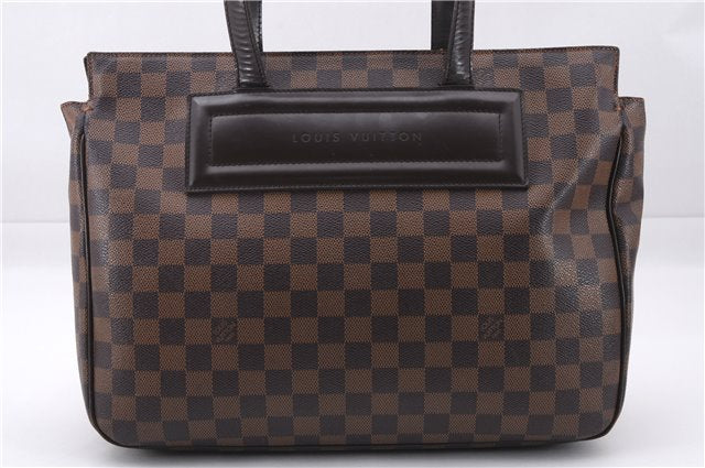 Authentic Louis Vuitton Damier Parioli PM Shoulder Tote Bag N51123 LV 7778E