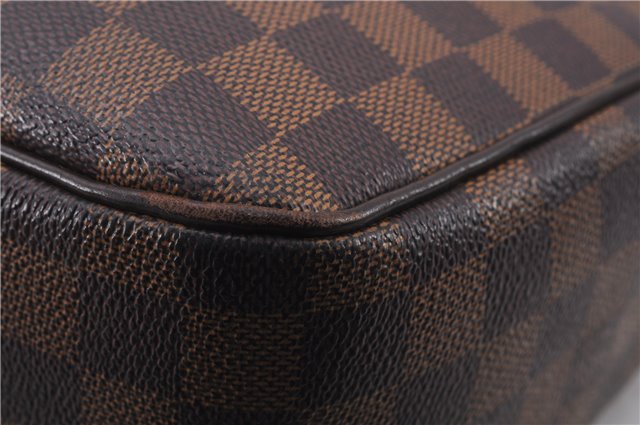 Authentic Louis Vuitton Damier Parioli PM Shoulder Tote Bag N51123 LV 7778E