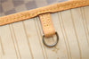 Authentic Louis Vuitton Damier Azur Neverfull MM Tote Bag N51107 LV 7779E