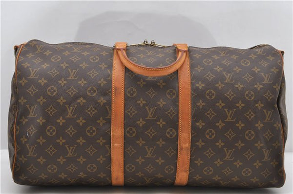 Auth LOUIS VUITTON Monogram Keepall Bandouliere 55 Boston Bag M41414 LV 7780C