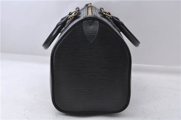 Authentic Louis Vuitton Epi Speedy 25 Hand Boston Bag Black M59232 LV 7781D
