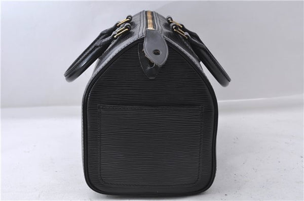 Authentic Louis Vuitton Epi Speedy 25 Hand Boston Bag Black M59232 LV 7781D