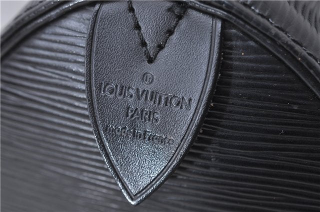Authentic Louis Vuitton Epi Speedy 25 Hand Boston Bag Black M59232 LV 7781D