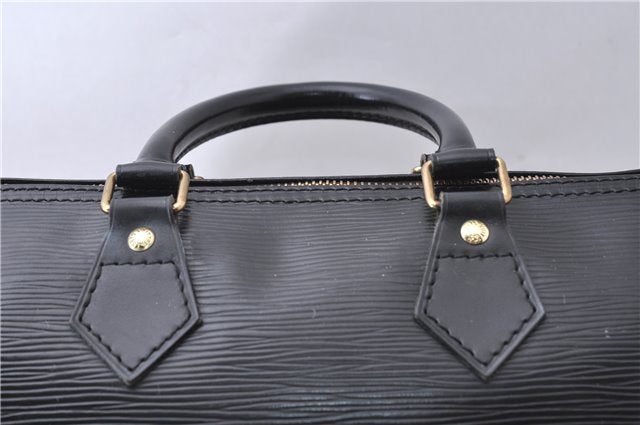 Authentic Louis Vuitton Epi Speedy 25 Hand Boston Bag Black M59232 LV 7781D