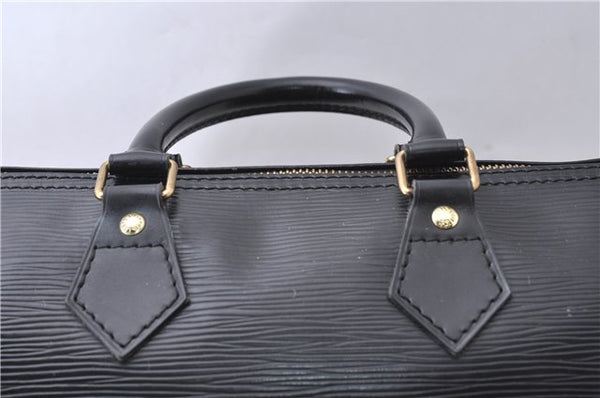 Authentic Louis Vuitton Epi Speedy 25 Hand Boston Bag Black M59232 LV 7781D