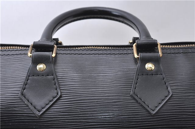 Authentic Louis Vuitton Epi Speedy 25 Hand Boston Bag Black M59232 LV 7781D
