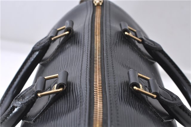 Authentic Louis Vuitton Epi Speedy 25 Hand Boston Bag Black M59232 LV 7781D