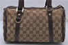 Authentic GUCCI Abbey Shoulder Hand Bag Purse GG Canvas Leather Brown 7784D
