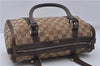 Authentic GUCCI Abbey Shoulder Hand Bag Purse GG Canvas Leather Brown 7784D