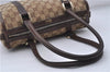 Authentic GUCCI Abbey Shoulder Hand Bag Purse GG Canvas Leather Brown 7784D