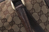 Authentic GUCCI Abbey Shoulder Hand Bag Purse GG Canvas Leather Brown 7784D