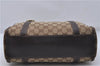 Authentic GUCCI Abbey Shoulder Hand Bag Purse GG Canvas Leather Brown 7784D