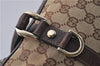 Authentic GUCCI Abbey Shoulder Hand Bag Purse GG Canvas Leather Brown 7784D