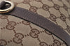 Authentic GUCCI Abbey Shoulder Hand Bag Purse GG Canvas Leather Brown 7784D