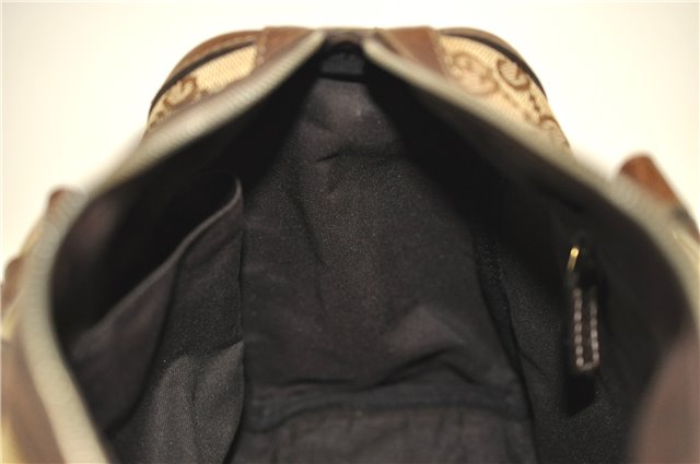 Authentic GUCCI Abbey Shoulder Hand Bag Purse GG Canvas Leather Brown 7784D