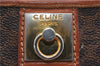 Authentic CELINE Macadam Blason Pattern Clutch Hand Bag PVC Leather Brown 7786D