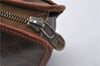 Authentic CELINE Macadam Blason Pattern Clutch Hand Bag PVC Leather Brown 7786D