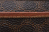 Authentic CELINE Macadam Blason Pattern Clutch Hand Bag PVC Leather Brown 7786D