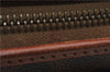 Authentic CELINE Macadam Blason Pattern Clutch Hand Bag PVC Leather Brown 7786D