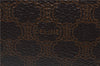 Authentic CELINE Macadam Blason Pattern Clutch Hand Bag PVC Leather Brown 7786D