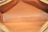 Authentic CELINE Macadam Blason Pattern Clutch Hand Bag PVC Leather Brown 7786D