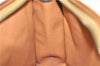 Authentic CELINE Macadam Blason Pattern Clutch Hand Bag PVC Leather Brown 7786D