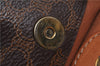 Authentic CELINE Macadam Blason Pattern Clutch Hand Bag PVC Leather Brown 7786D
