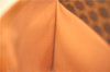 Authentic CELINE Macadam Blason Pattern Clutch Hand Bag PVC Leather Brown 7786D