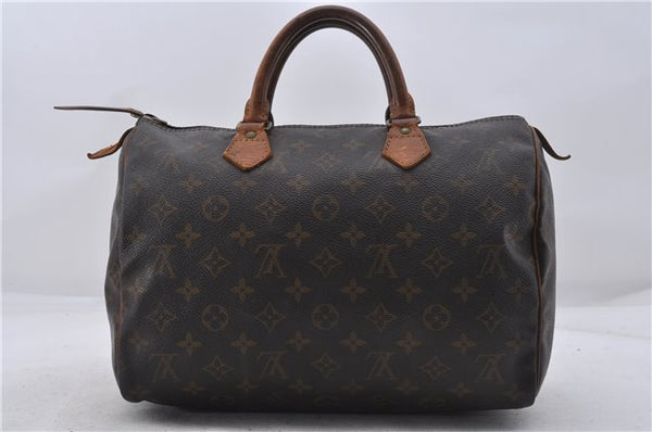 Authentic Louis Vuitton Monogram Speedy 30 Hand Boston Bag M41526 LV 7790D