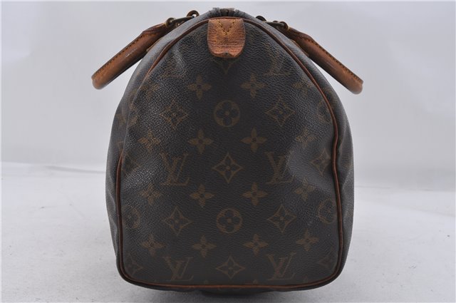 Authentic Louis Vuitton Monogram Speedy 30 Hand Boston Bag M41526 LV 7790D