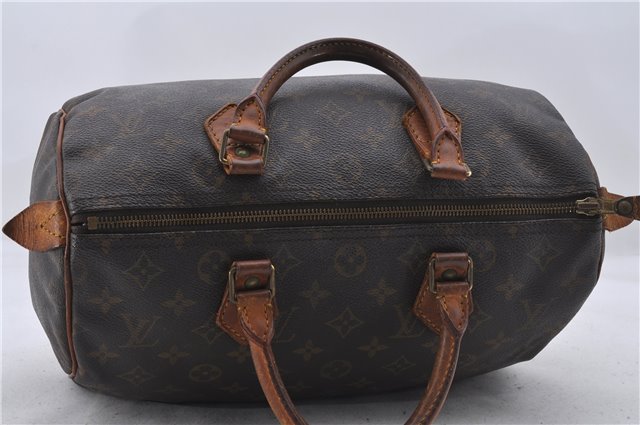 Authentic Louis Vuitton Monogram Speedy 30 Hand Boston Bag M41526 LV 7790D