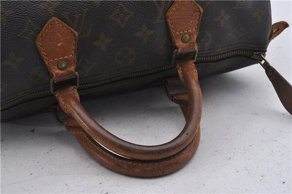 Authentic Louis Vuitton Monogram Speedy 30 Hand Boston Bag M41526 LV 7790D