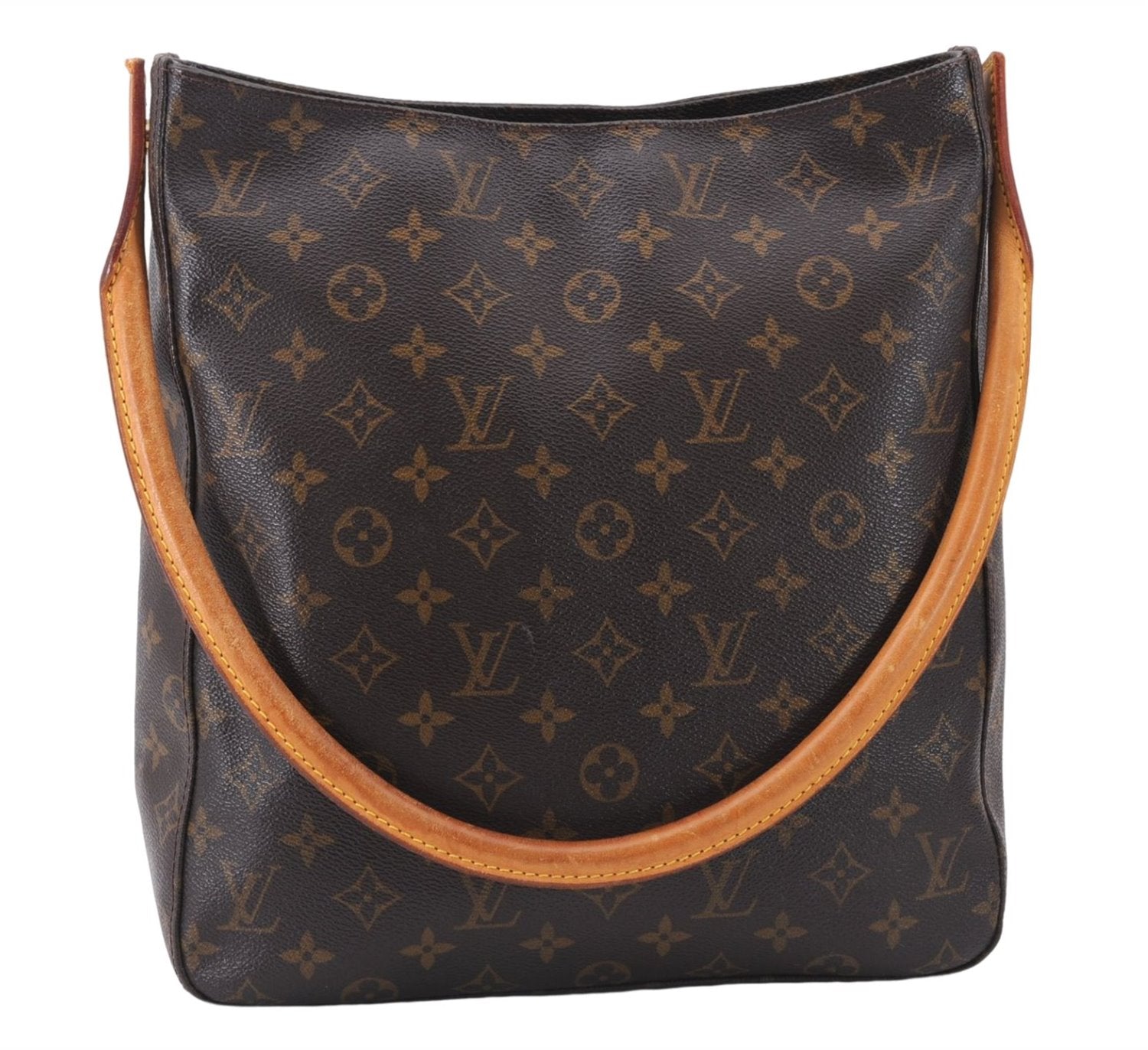 Authentic Louis Vuitton Monogram Looping GM Shoulder Bag M51145 LV 7790E