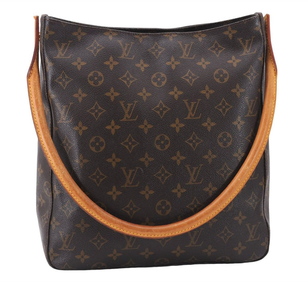 Authentic Louis Vuitton Monogram Looping GM Shoulder Bag M51145 LV 7790E