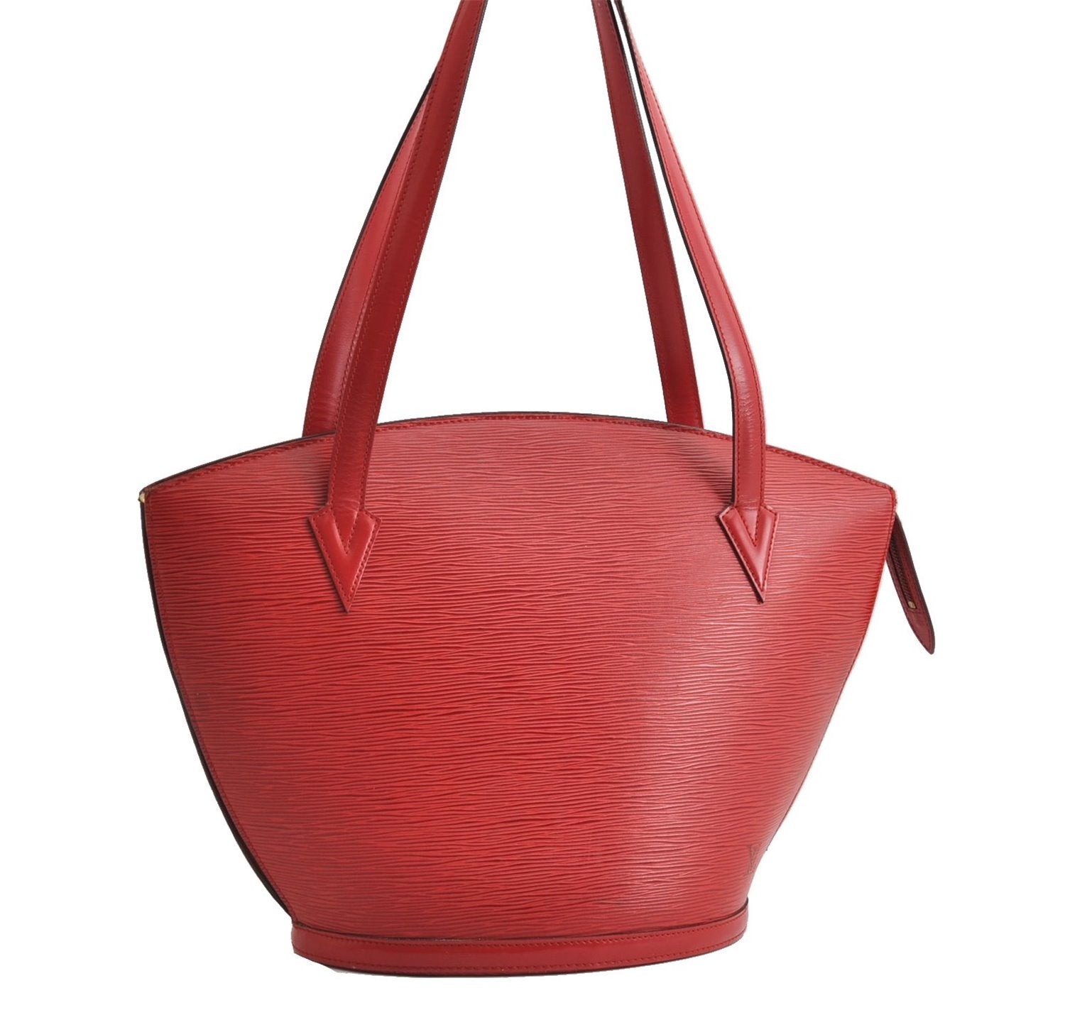 Auth Louis Vuitton Epi Saint Jacques Shopping Shoulder Bag Red M52267 LV 7791F