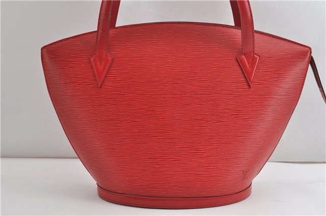 Auth Louis Vuitton Epi Saint Jacques Shopping Shoulder Bag Red M52267 LV 7791F