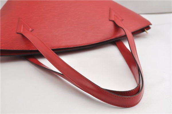 Auth Louis Vuitton Epi Saint Jacques Shopping Shoulder Bag Red M52267 LV 7791F