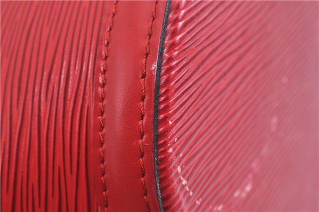 Auth Louis Vuitton Epi Saint Jacques Shopping Shoulder Bag Red M52267 LV 7791F