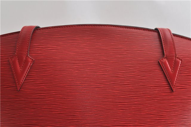 Auth Louis Vuitton Epi Saint Jacques Shopping Shoulder Bag Red M52267 LV 7791F