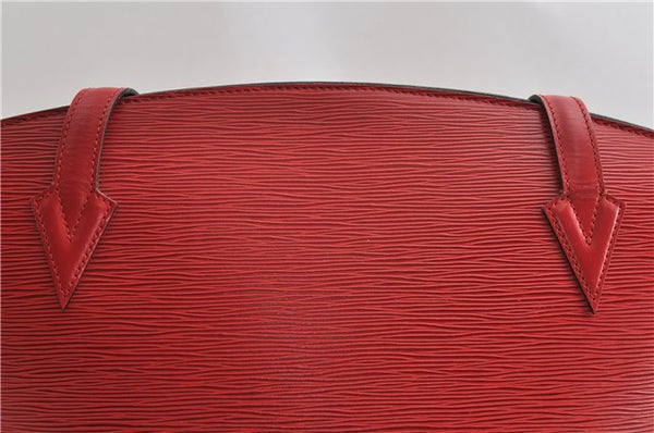 Auth Louis Vuitton Epi Saint Jacques Shopping Shoulder Bag Red M52267 LV 7791F