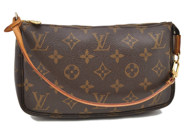 Authentic LOUIS VUITTON Monogram Pochette Accessoires Pouch M51980 LV 7792C