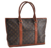 Auth Louis Vuitton Monogram Sac Weekend PM Vintage Tote Hand Bag M42425 LV 7792F